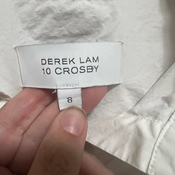 Derek Lam 10 Crosby Shirt Dress- size 8 Pearl button details​ - Picture 4 of 4